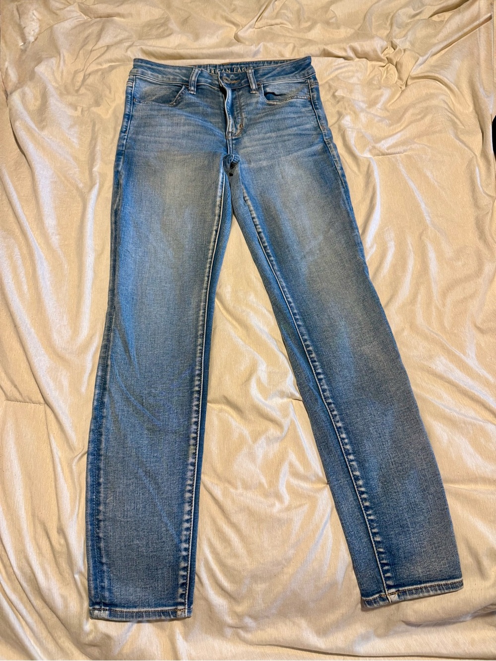 American Eagle Outfitters Light Blue Straight Leg Jeans
